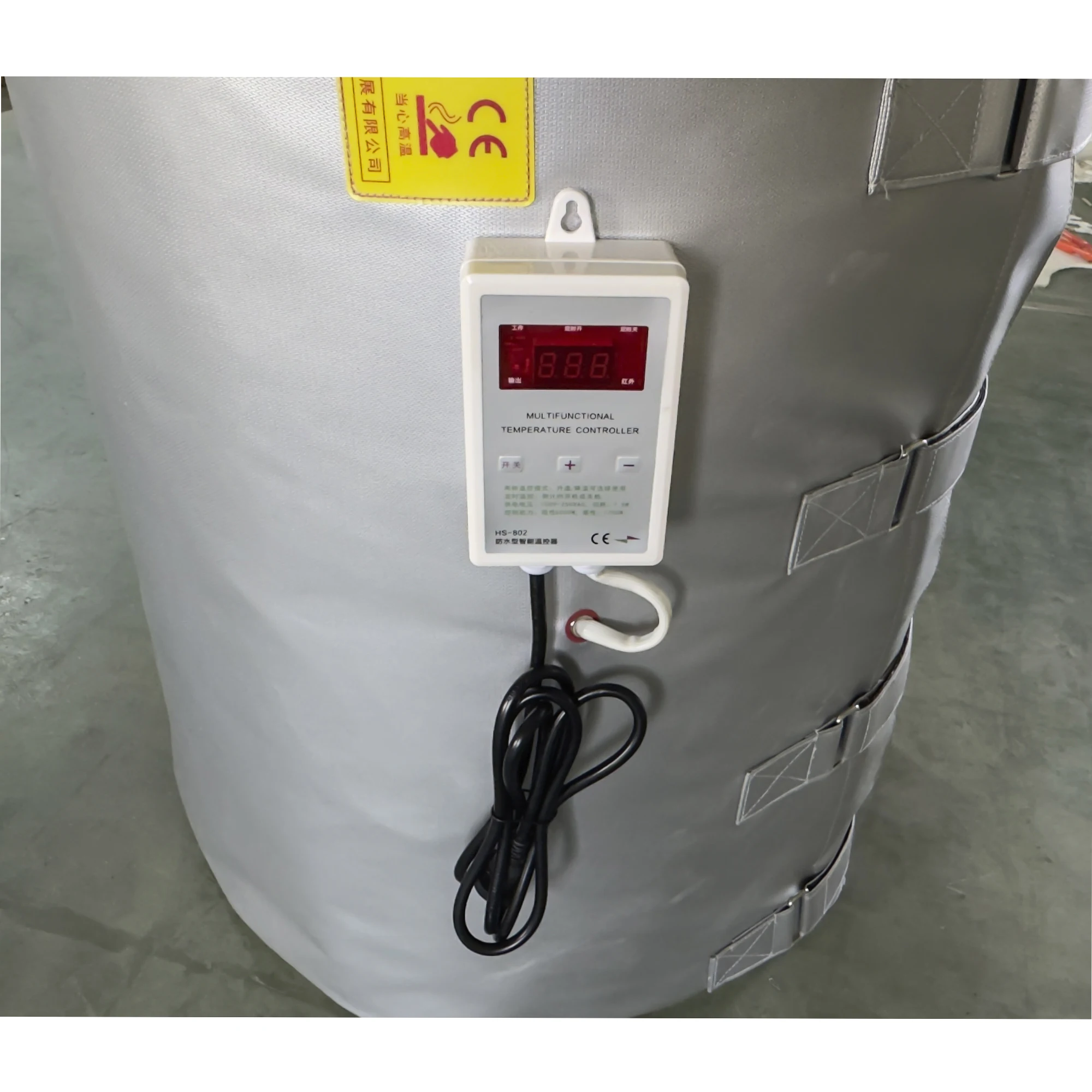 manufacturers supply non-explosion-proof oil drum heating blanket, flexible, removable and reusable, high temperature and acid