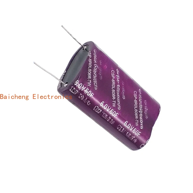 2PCS 6V60F Farad Kondensator Kleine Modul Hohe Strom CSP-6R0L606R-TW Kombination 6V Backup Netzteil