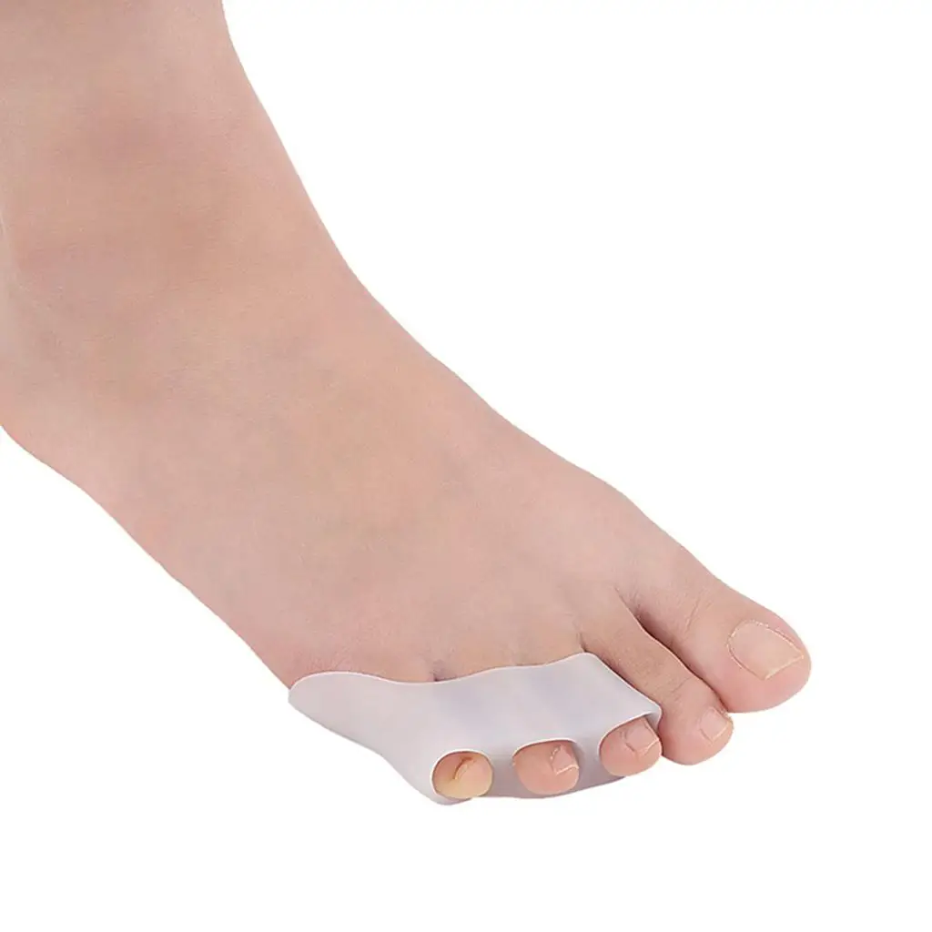 Toe Spacers Soft Three Loop Corrector for Pinky Toe Alignment Tailors Bunion Management and Comfortable Wear