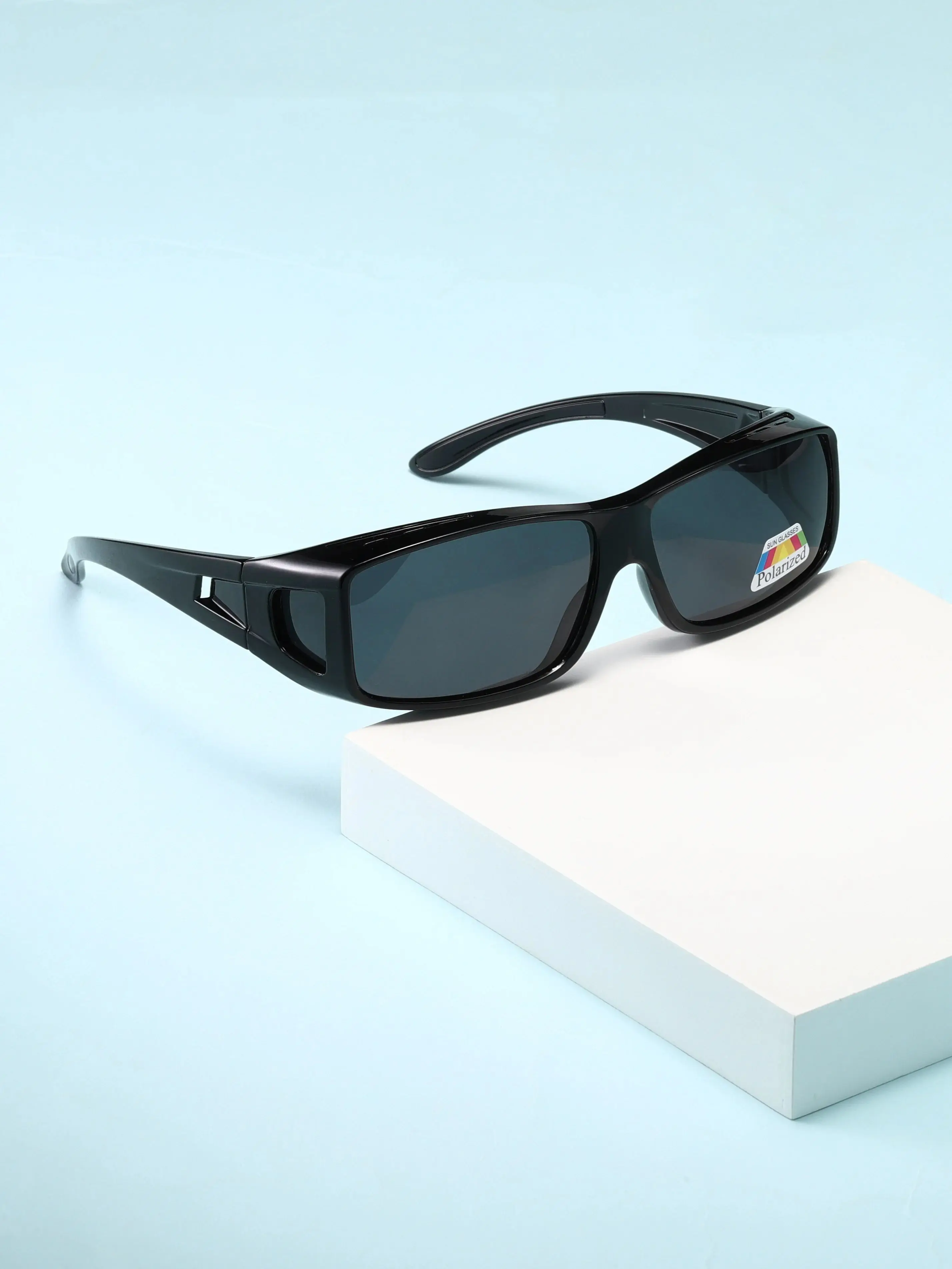 AliExpress NONE Men's Polarized Sports Sunglasses Wrap Around Frame UV400 Protection Colorful Mirror Lens Sun Glasses for Cycling Driving Fishin