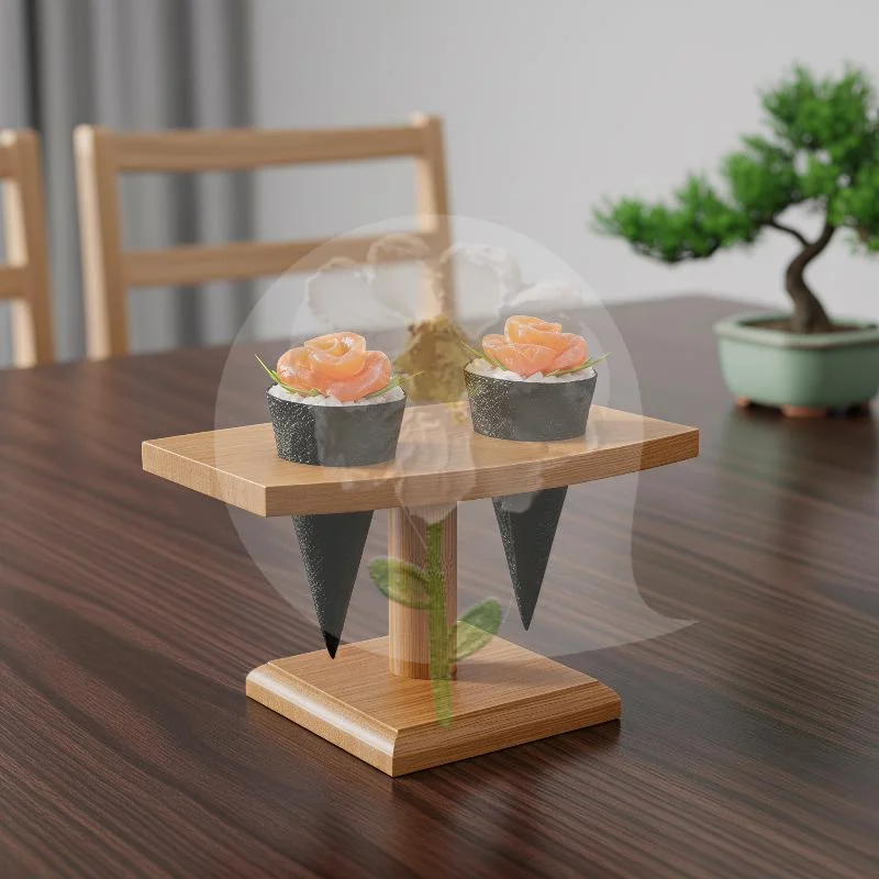 Bambus-Sushi-Rollengestell Robustes Holz-Sushi-Rollenzubehör für Heimküche DIY Lila Kohl Maki-Rollen