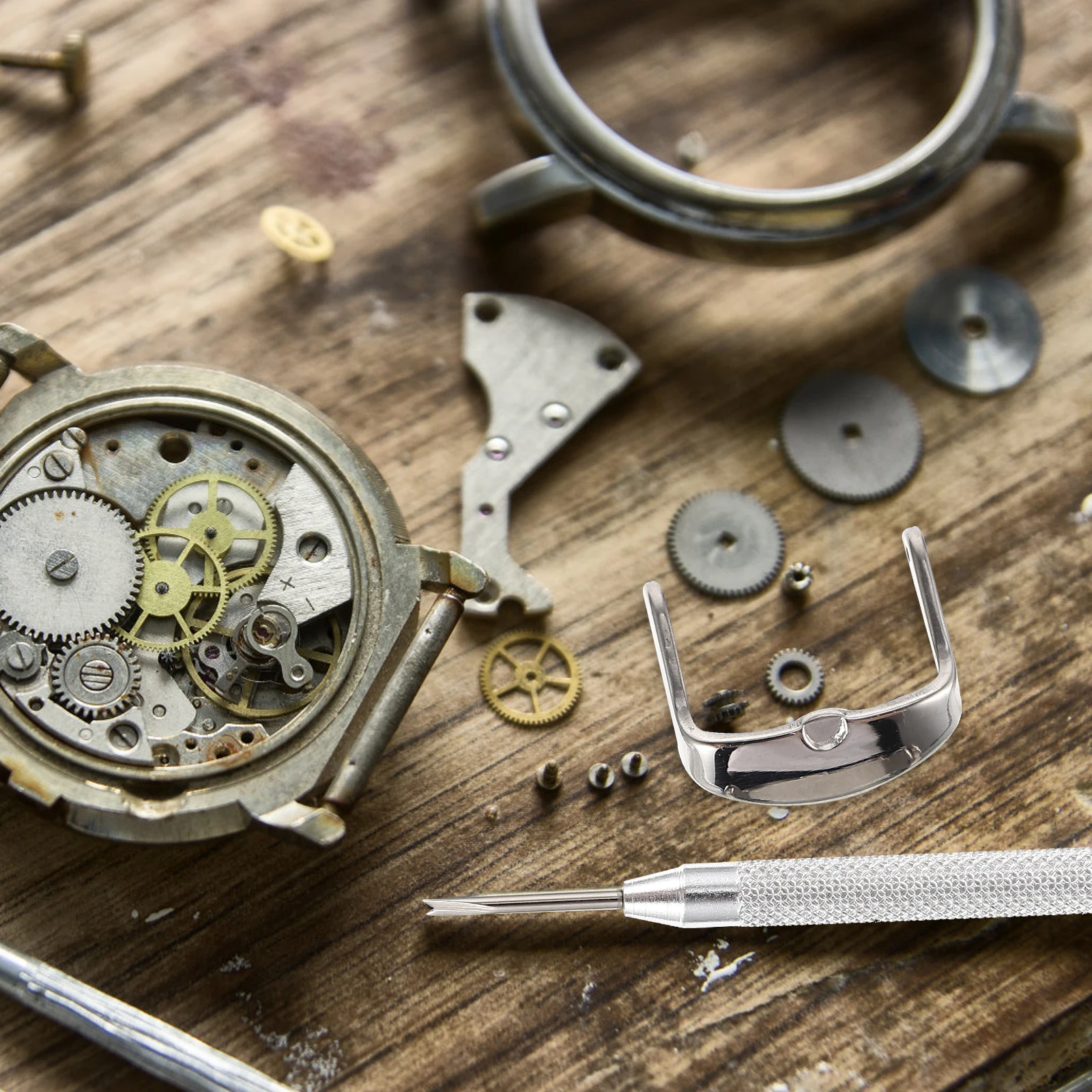 

Stainless Steel Watch Clasp Skin Friendly Replacement Buckle Adjustable Strap Connector Repair Tool for Watchband