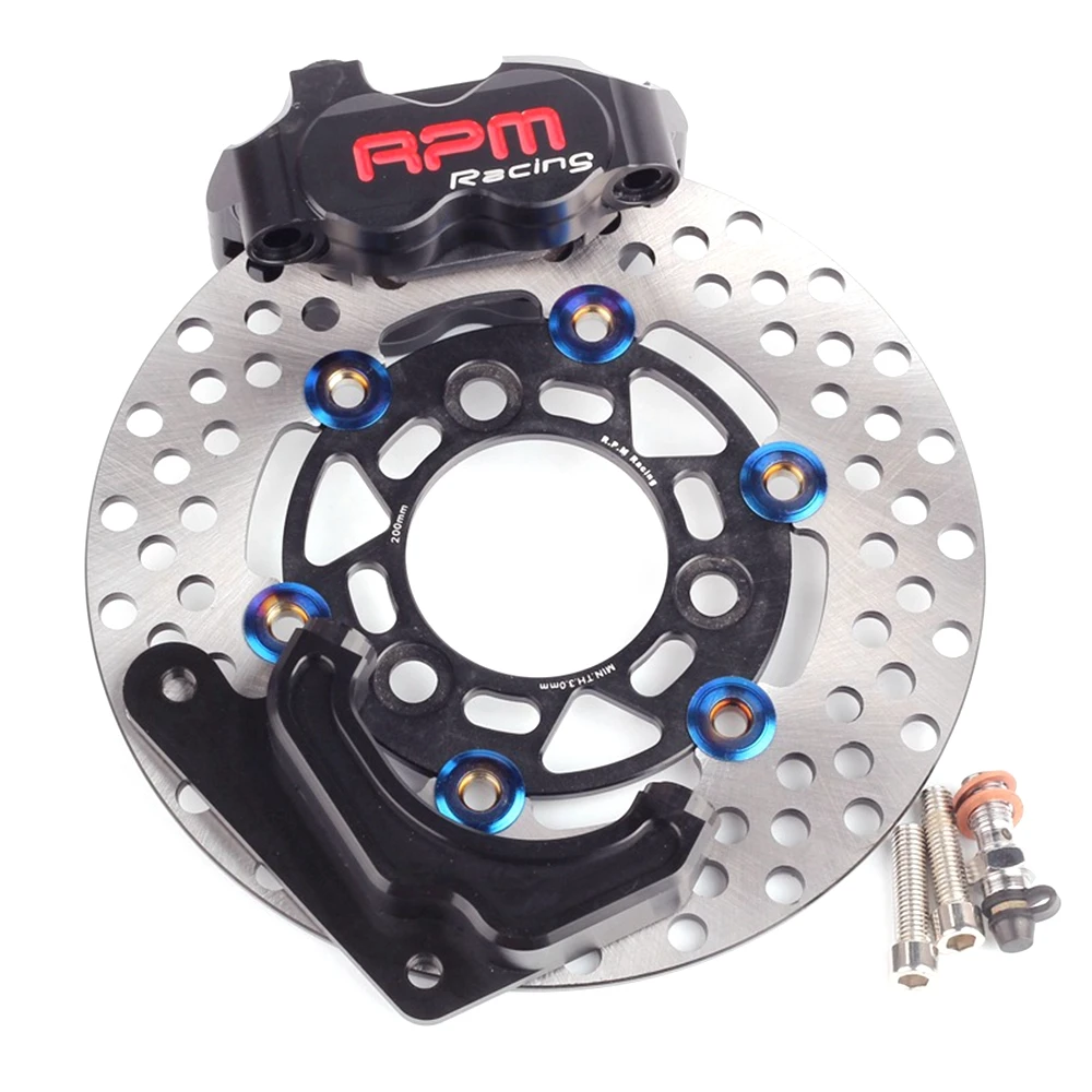 Motorcycle Moto RPM Front Disc Brake Kit 82mm Brake Caliper With Adapter Bracket 200 Brake Disc For Honda DIO AF 18 27 28 34 35