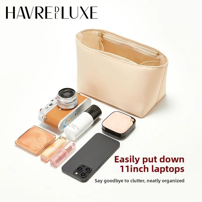 إدراج منظم الحقائب لتخزين YSL hobo L من النايلون، حقيبة متينة تدعم ملحقات حقيبة التعديل الداخلية للتخزين