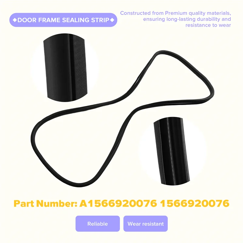 ABQB-Car Front Door Rubber Seal A1566920076 For Mercedes Benz Bnez W156 X156 GLA 200 220 180 250 4 Matic Doorcase Sealing Strip