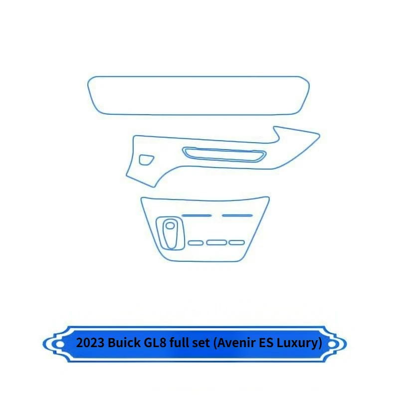 For 2023 Buick GL8 full set gear console center film modification interior protection film navigation screen film