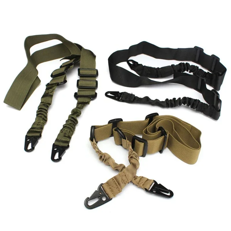 Durable Nylon Rifle Belt Heavy Duty Sling for Outdoor Hunting Sports Accessories Tactical Two Points Sling Bungee Shoulder Strap