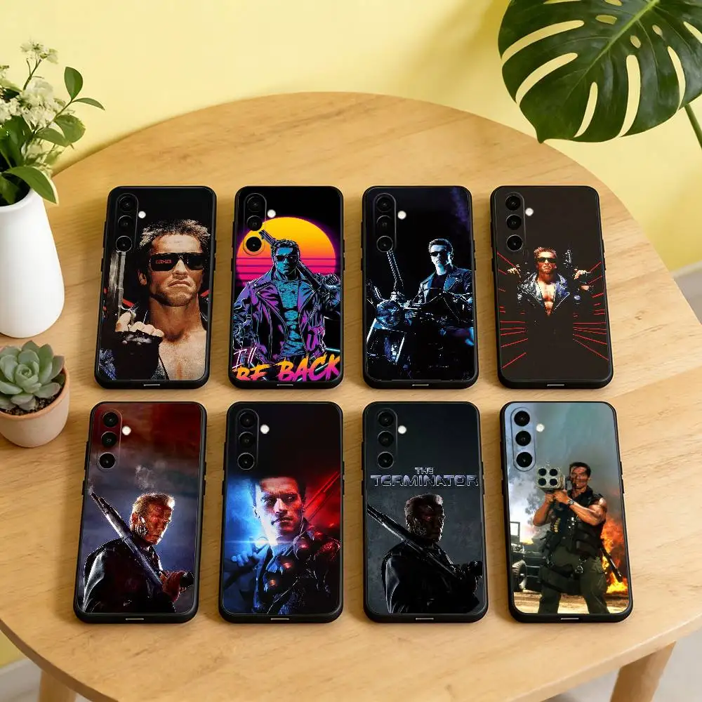 Funda de teléfono Terminator A-Arnold S-Schwarzenegger para Samsung Galaxy A73,A72,A71,A70,A53,A52,A51, otras fundas negras suaves
