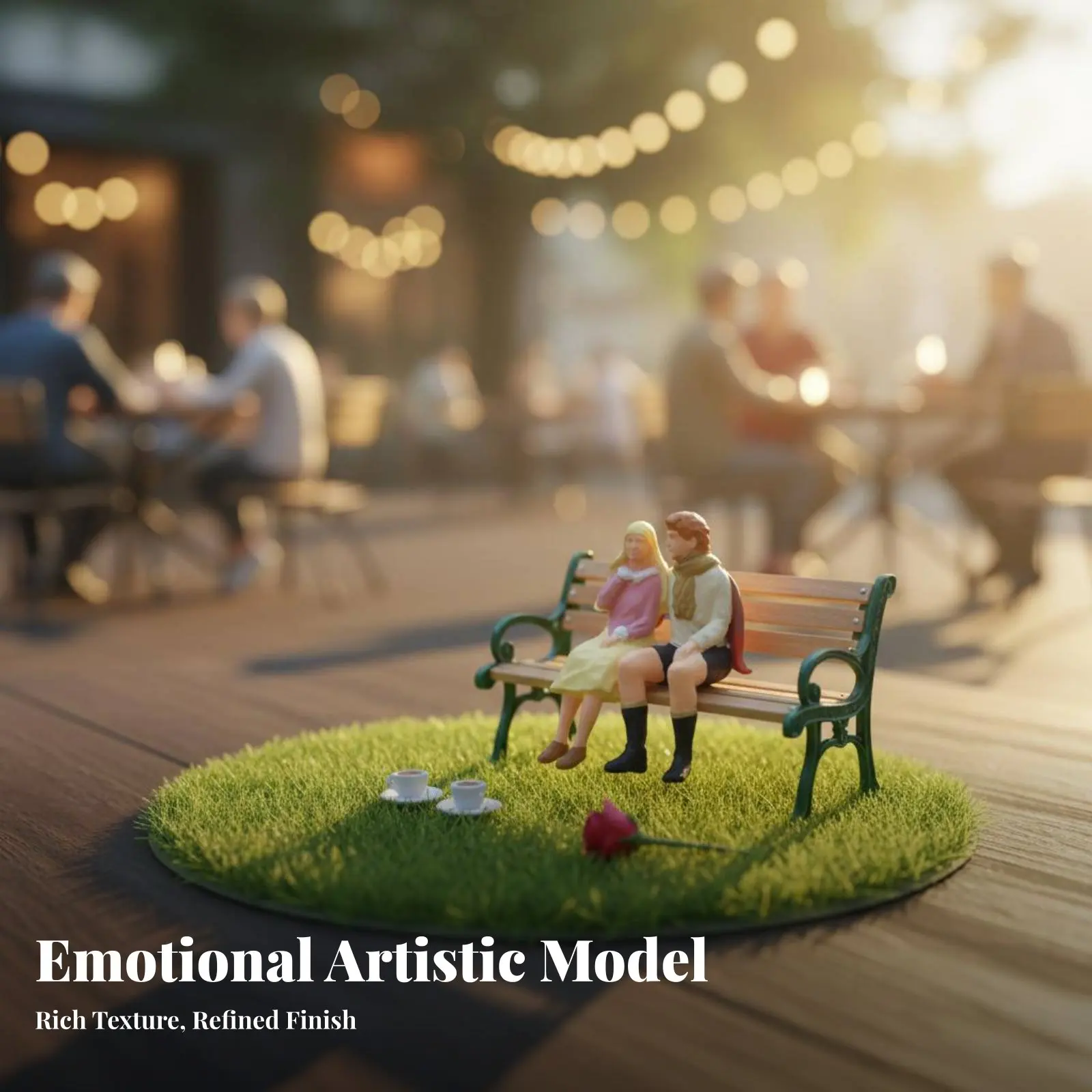 

Миниатюрная фигурка пары в масштабе 1:64, коллекционный подарок, креативное украшение для коллекционеров