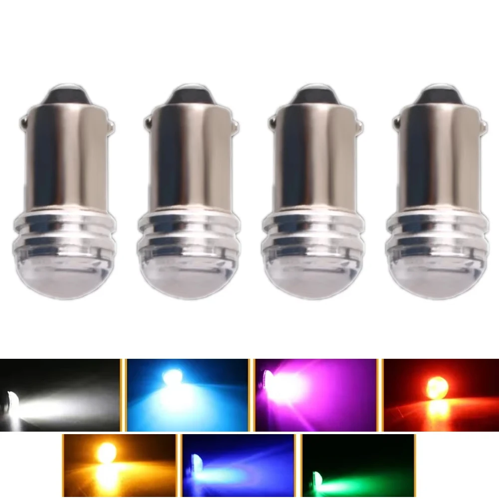 4PCS 12V BA9S W6W 2835 3 SMD LED Bulb Auto Lamp Wedge Marker LED Car Motor Indicator Signal Dome Clearance Reading Door Lamps