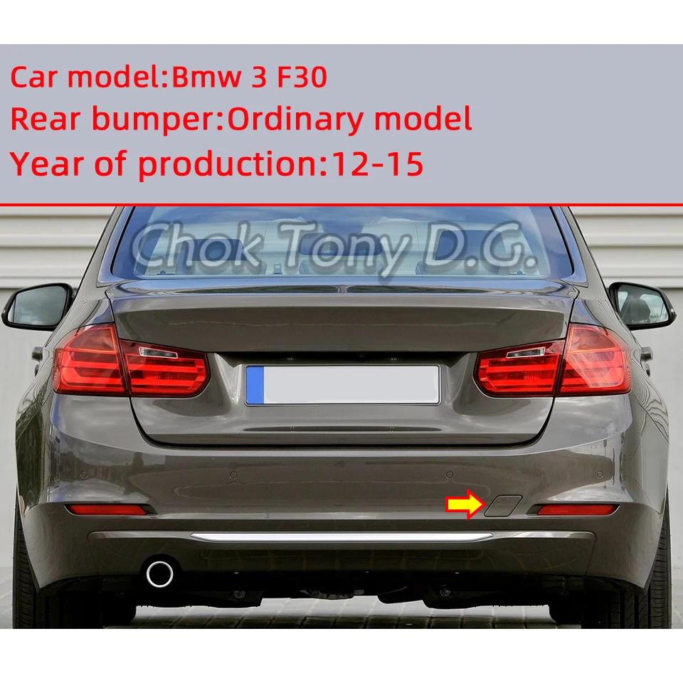 High Quality Rear Bumper Tow Hook Cover For BMW 3 Series F30 2012 2013 2014 2015 51127312748 Tow Eye Painted Cap Trim Shell Lid