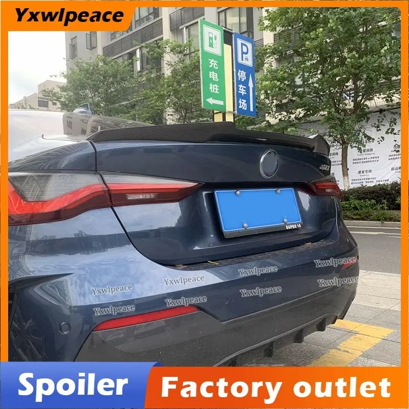 

M4 Style Real Carbon Fiber Rear Trunk Spoiler Trunk Wing Car Accessories for BMW 4 Series G22 G23 2020 2021 2022