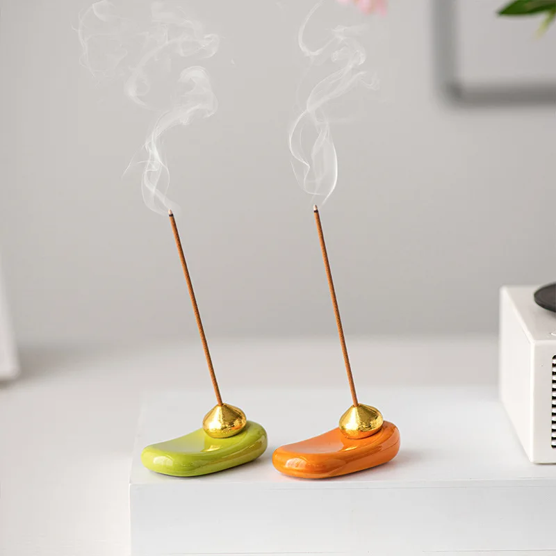 

Fresh and Compact Ceramic Handheld Incense Stick, Simple Home Decoration, Middle Eastern Arabian Festival