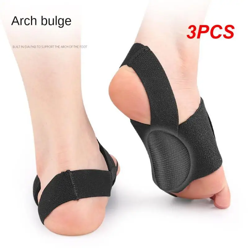 3PCS Toe Separation Foot Pad Durable Shock Absorbing Insole No Buckle Foot Posture Wearable Resistance Band Pedicure