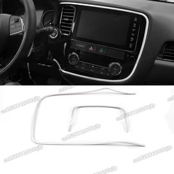 car dashboard gps navigation air vent frame trims for mitsubishi outlander 3 2013 2014 2015 2016 2017 2018 2019 2020 2021 2022