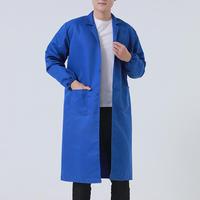 Longtended Overalls Laboratory Protective Coat Jacket Hospital Workwear Food Laboratory Doctor Thickened Dustproof Unisex Jacket