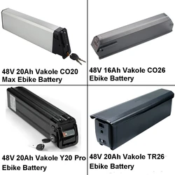 전기 자전거 배터리, 리튬 이온 배터리, Vakole CO20 Max CO26 Y20 Pro TR26 Ebike용, 48V, 15Ah, 16Ah, 20Ah
