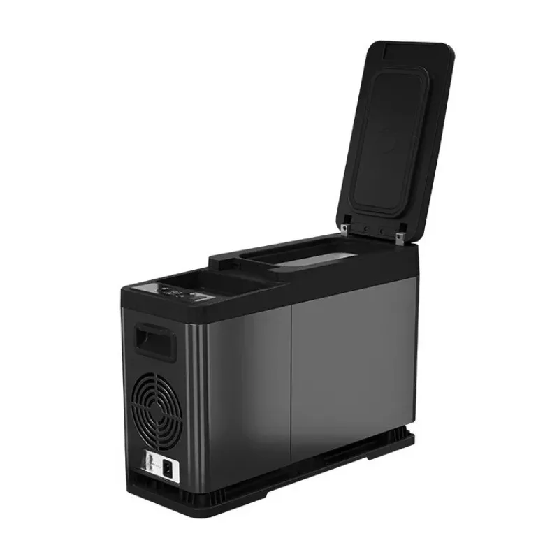 Portable  armrest car fridge refrigerator with Digital display Center Console Car Fridges