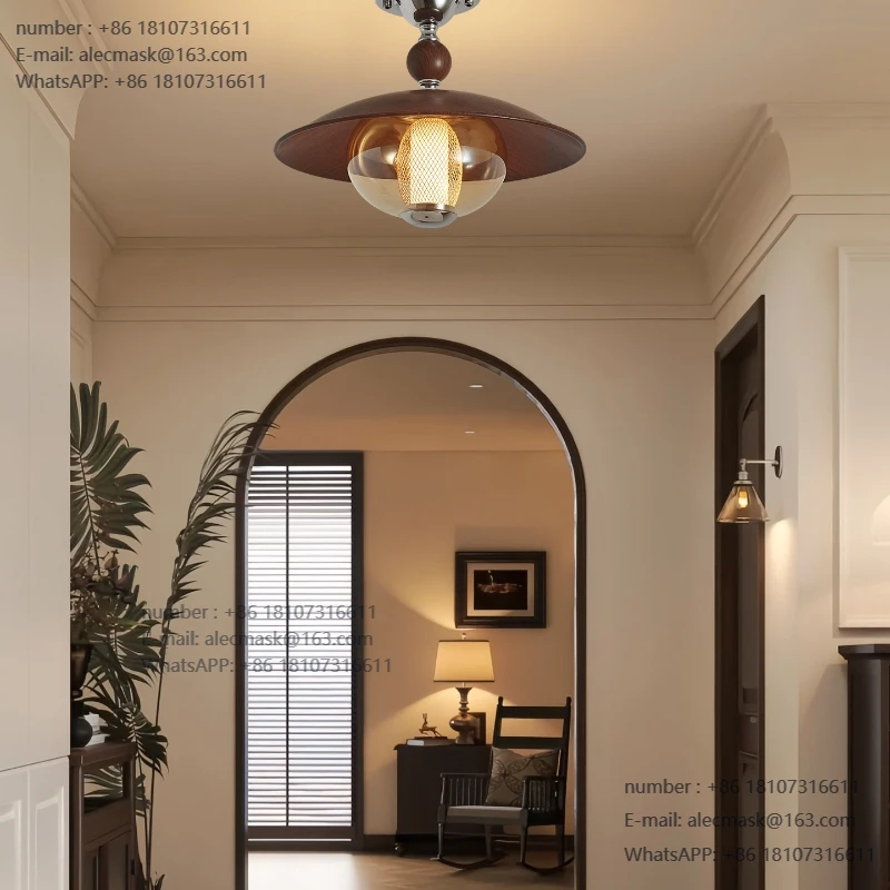 

French retro corridor aisle ceiling lamp medium ancient style entrance entrance creative personality balcony