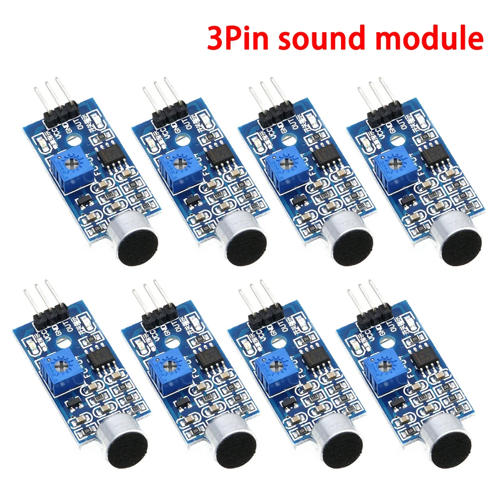 

3 Pin Digital Ouput Intelligent Voice Operated Switch Microphone Sound Detection Sensor Detect Module for Arduino Smart Home