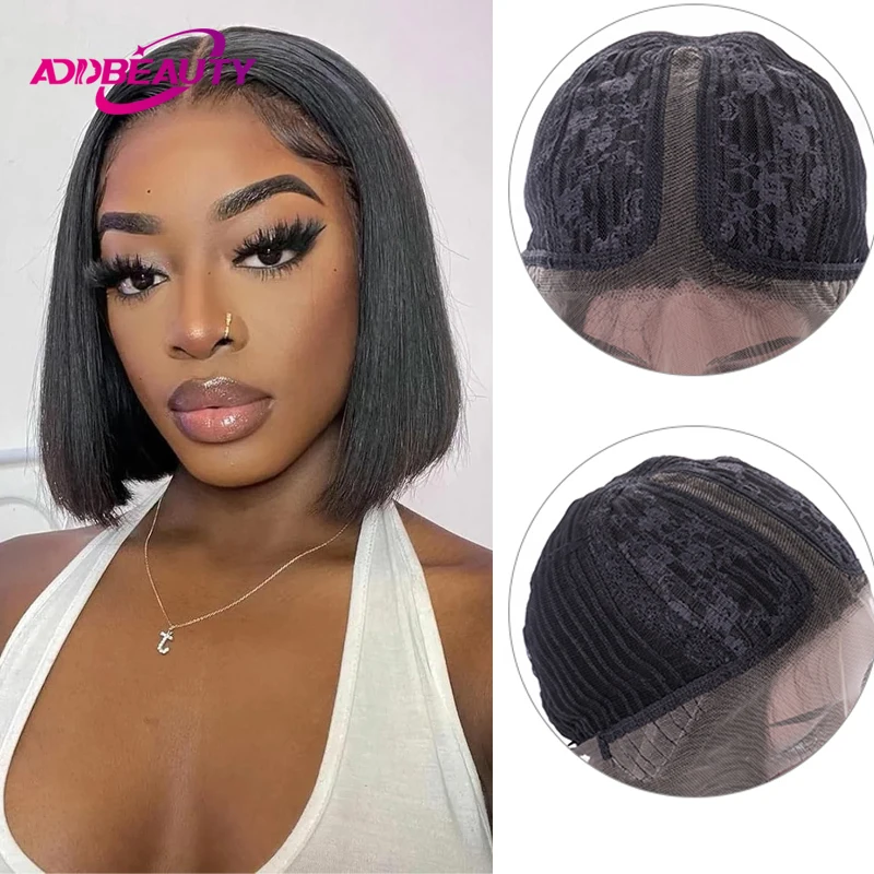 

Straight Human Hair Wigs for Women T Part Lace Front Remy Hair Wigs 13x5x1 Middle Part Lace Wigs Natural Pre-Plucked Hairline