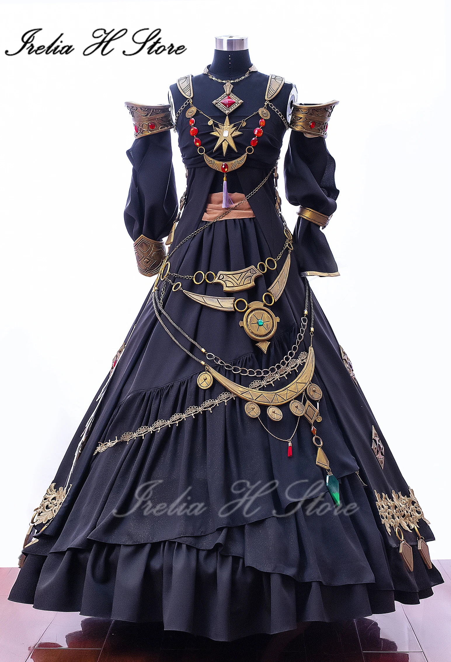 

Irelia H Store Custom size made FF14 Final Fantasy XIV Anemos Constellation set Cosplay Costume women Game Halloween