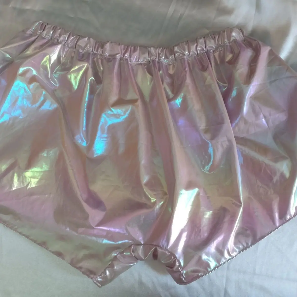 Handmade Hologram Man Panty Brief Shorts Live Stage Show Dance Costumes DJ Club Bar Holographic