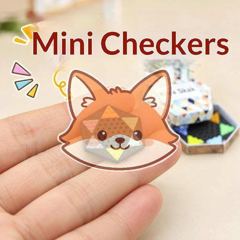 1/12 Scale Dollhouse Miniature Checkers Model Fine Detailed Mini Board Game for Doll House Scene Layout Kids Toy Gift