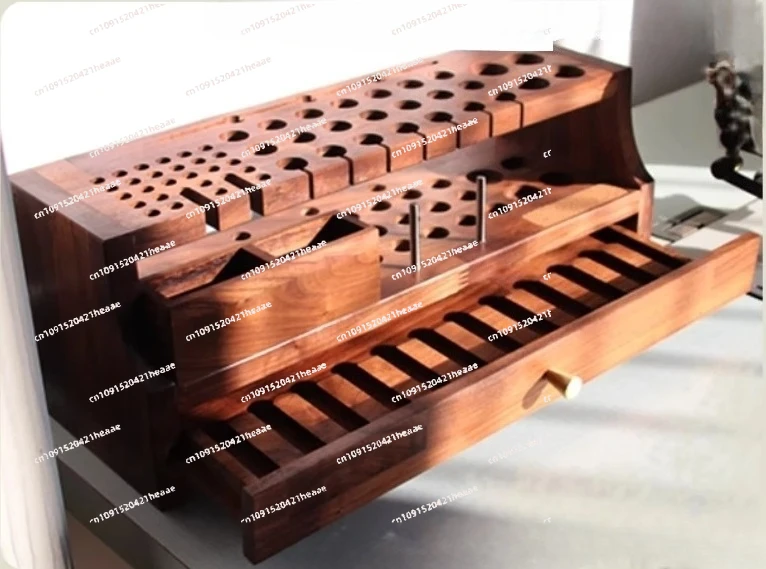 

Suitable for black walnut splicing board tool holder, leather carving leather tool holder needle insertion cable
