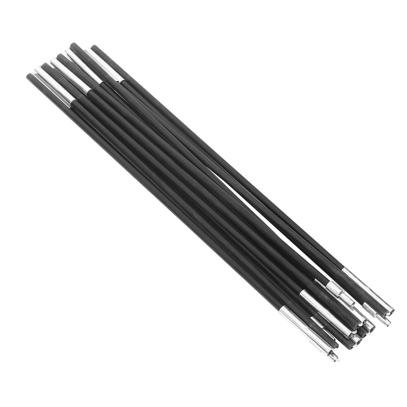 

2Pcs Camping Tent Pole Fiberglass Folding Carbon Fiber Replacement Tent Rod Kit Outdoor Support Travel Portable