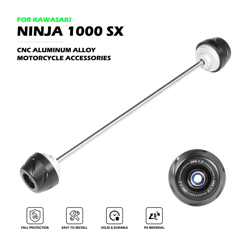 NINJA1000SX Front Axle Fork Crash Slider For NINJA 1000 SX 2020-2023 Wheel Anti-Collision Protector Motorcycle Accessories