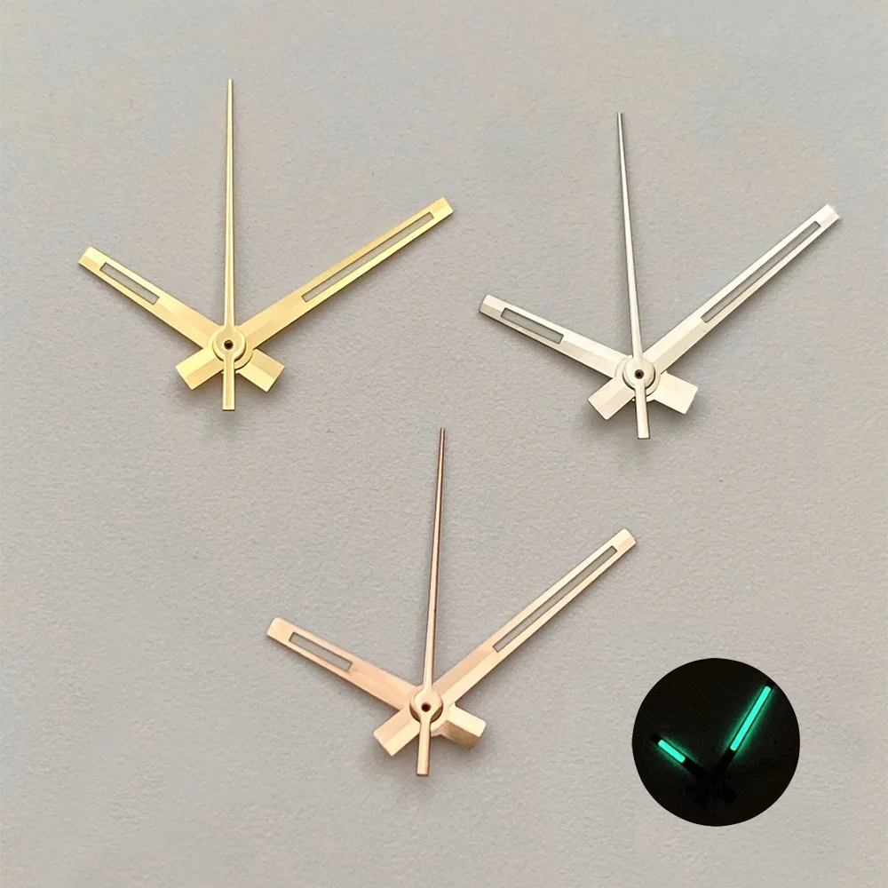 8*12*12.5mm NH35 Watch Accessories Hand for NH35 NH36 Movement Watch Needle Hands for Datejust Green Luminous Silver Gold