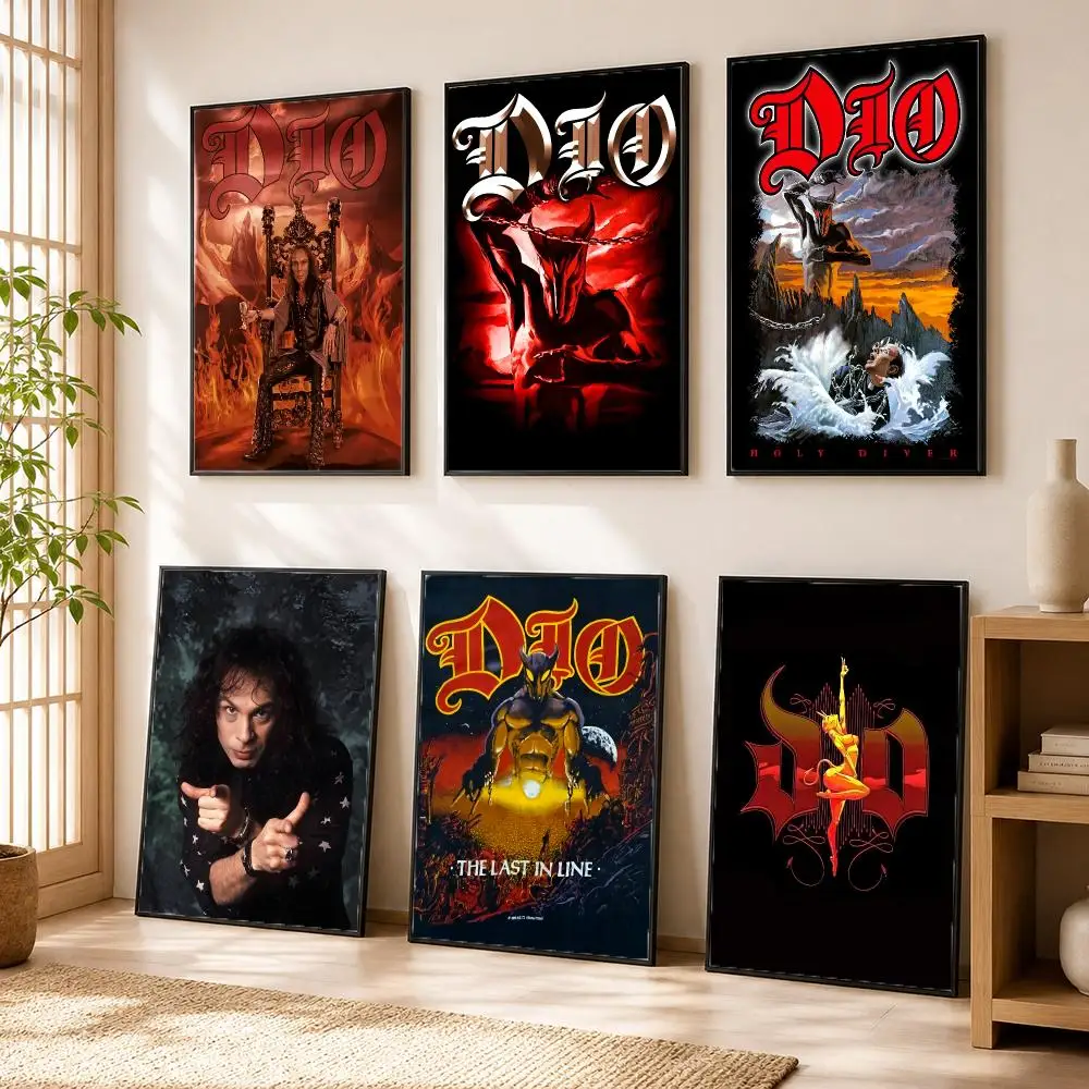 D-Dio Metal Band Poster Modern Home Living Bedroom Bar Hallway Waterproof Wall Art Aesthetic Decor