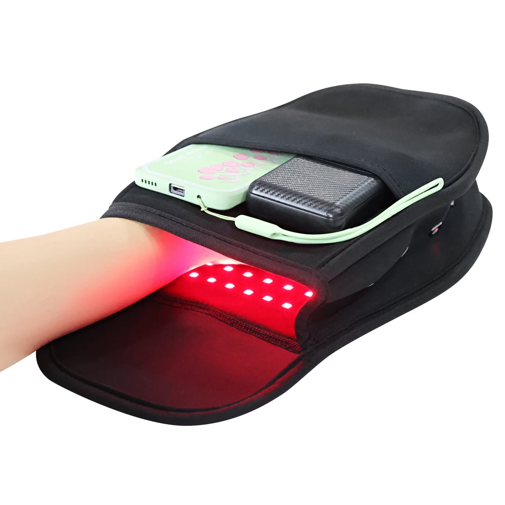 Handheld Portable Infrared Therapy Glove Devices Led For Wrist Fingers Pain Relief Near  LED Red Light Hand Pad