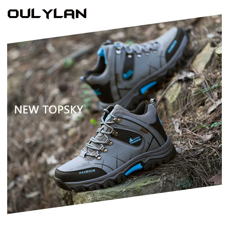 

Men's Hiking Shoes Waterproof Wear-resistant Sports Camping Climbing Shoes Outdoor Trekking Tourism Shoe Fishing Hunting Boots