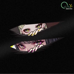 Anime cartoon stickers look at JDM girl electric car motorcycle computer case waterproof 3D pain stickers