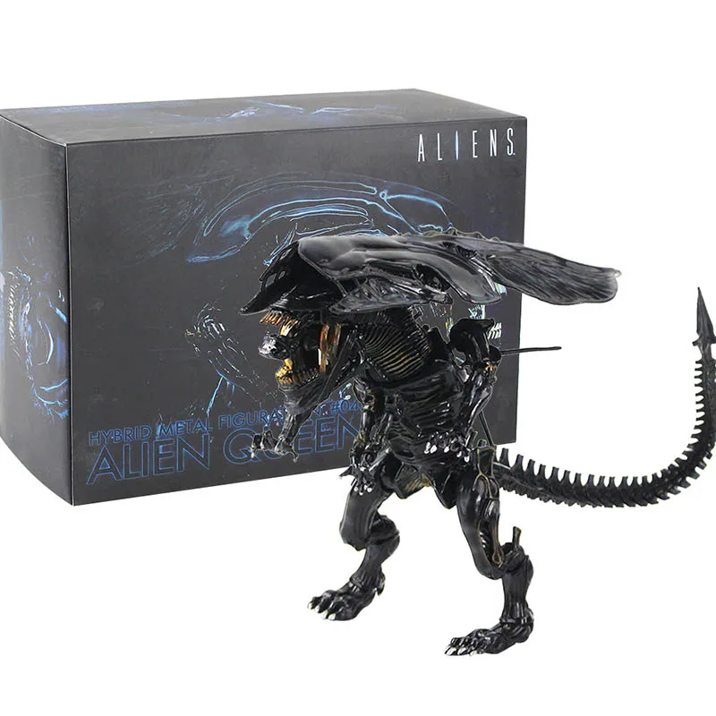

Sci-Fi Alien Queen Figure NECA Warrior Action Figure Queen Hybrid Metal #047 Figuration Alien VS Predator Model Toy Replica Gift