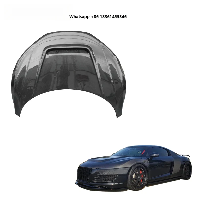 

Carbon Fiber Front Bonnet Engine Hood PPI Style Tuning Parts R8