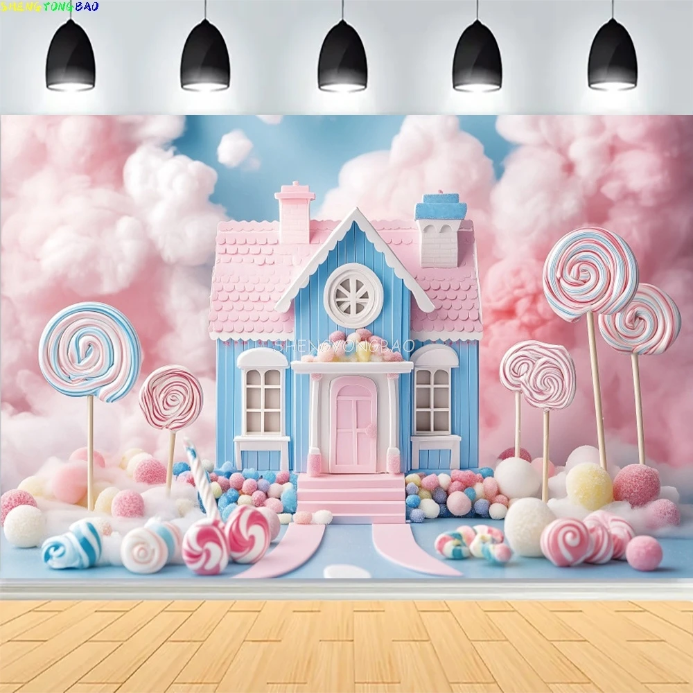 

Baby Shower Happy Birthday Party Photography Backdrops Newborn Kids Air Balloon Princess Tropical Jungle Photo Background BB-36