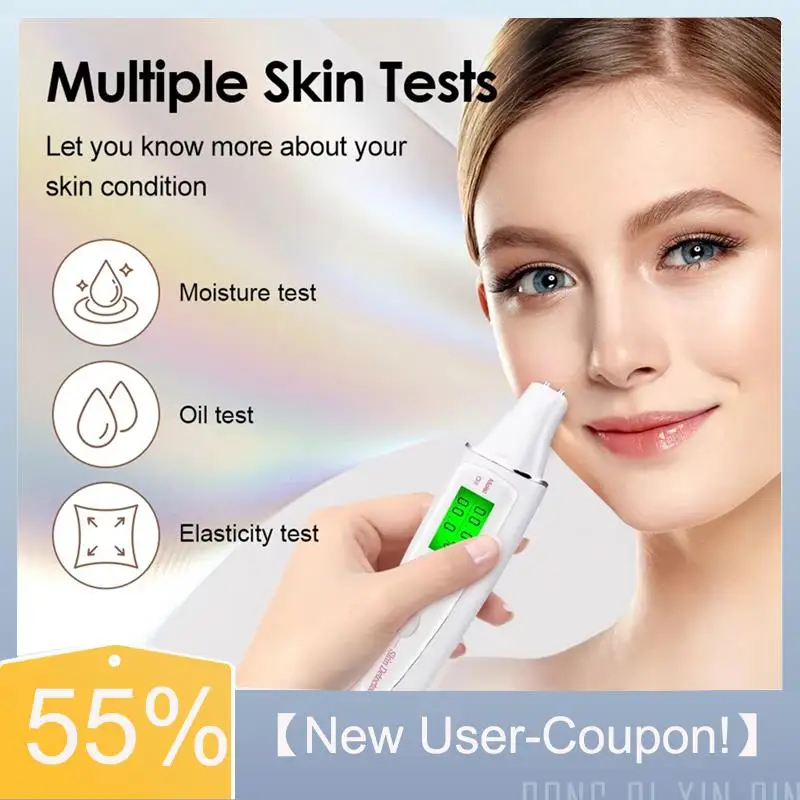 A60T New Face Skin Tester Water Oil Monitor Fluorescent Agent Detector Forforehead Cheek Skin Care