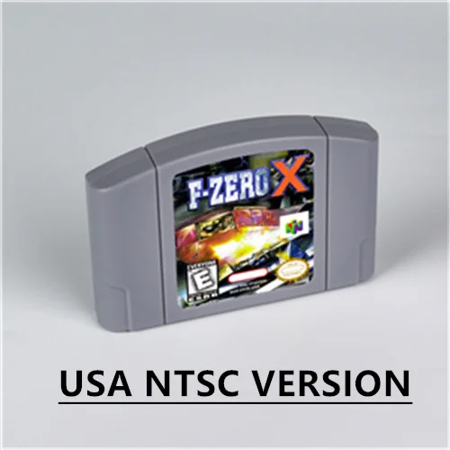 

F-Zero X for Retro 64 Bit Game Cartridge USA Version NTSC FormatChidren Gift Gaming