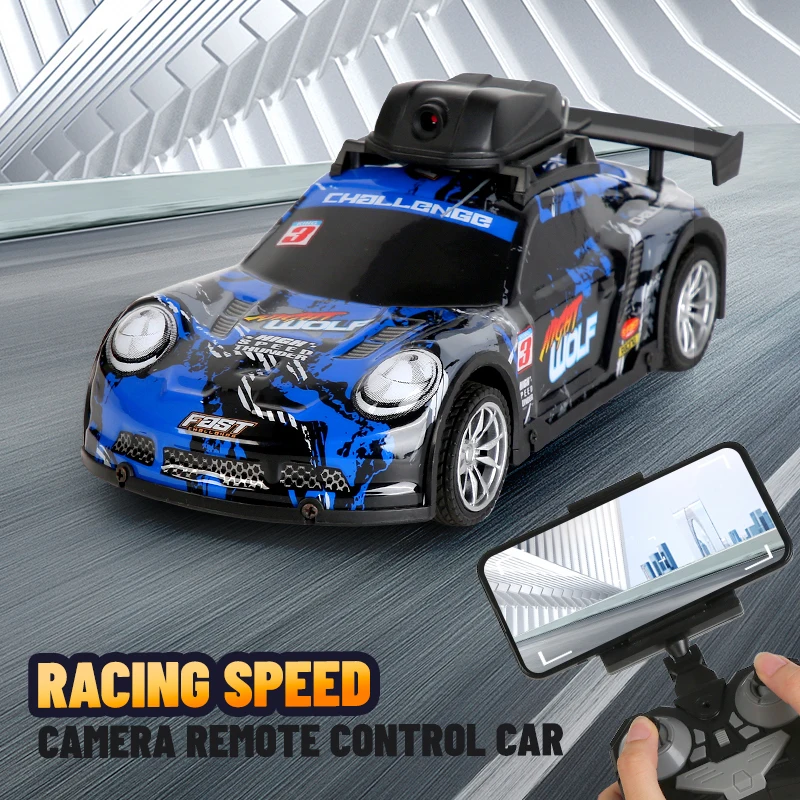 

1:24 WIFI Real Time Transmission HD Camera Remote Control Car 2.4G Cool Lighting Strong Power Electric WIFI FPV RC Racing Cars