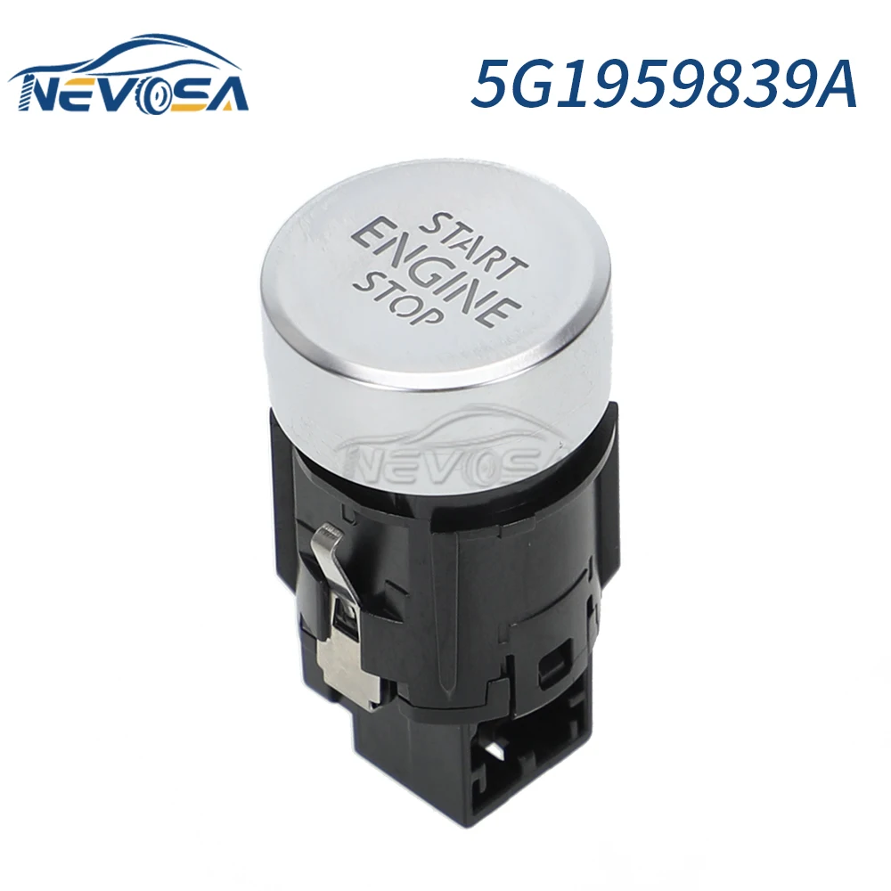 NEVOSA 5GG959839 5G1959839A Car Engine Start Stop Button Switch  For VW E-Golf 2014-2021 Golf 2013-2021 T-Roc 2018-2021