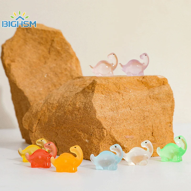 DIY Handmade Luminous Long -necked Dragon Resin Micro Landscape Ornament Shoots Props Micro Landscape Ornaments Home Accessori