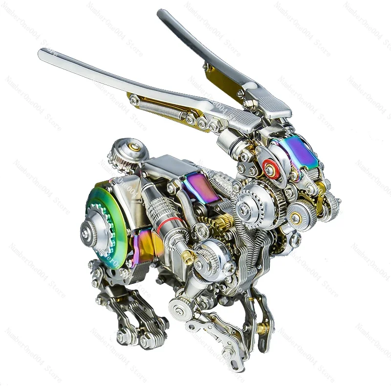 Suitable for Metal Assembling Model Mechanical Rabbit Precision Di Handmade Toy Boy Birthday Gift Children Astronaut Space