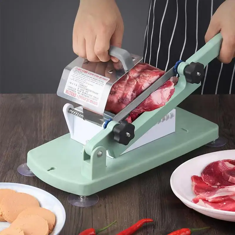 Manual Meat Slicer Food-grade Stainless Steel Thin Meat Slicer Bacon Slicer Removable Meat Cutter Household Slicing Machine