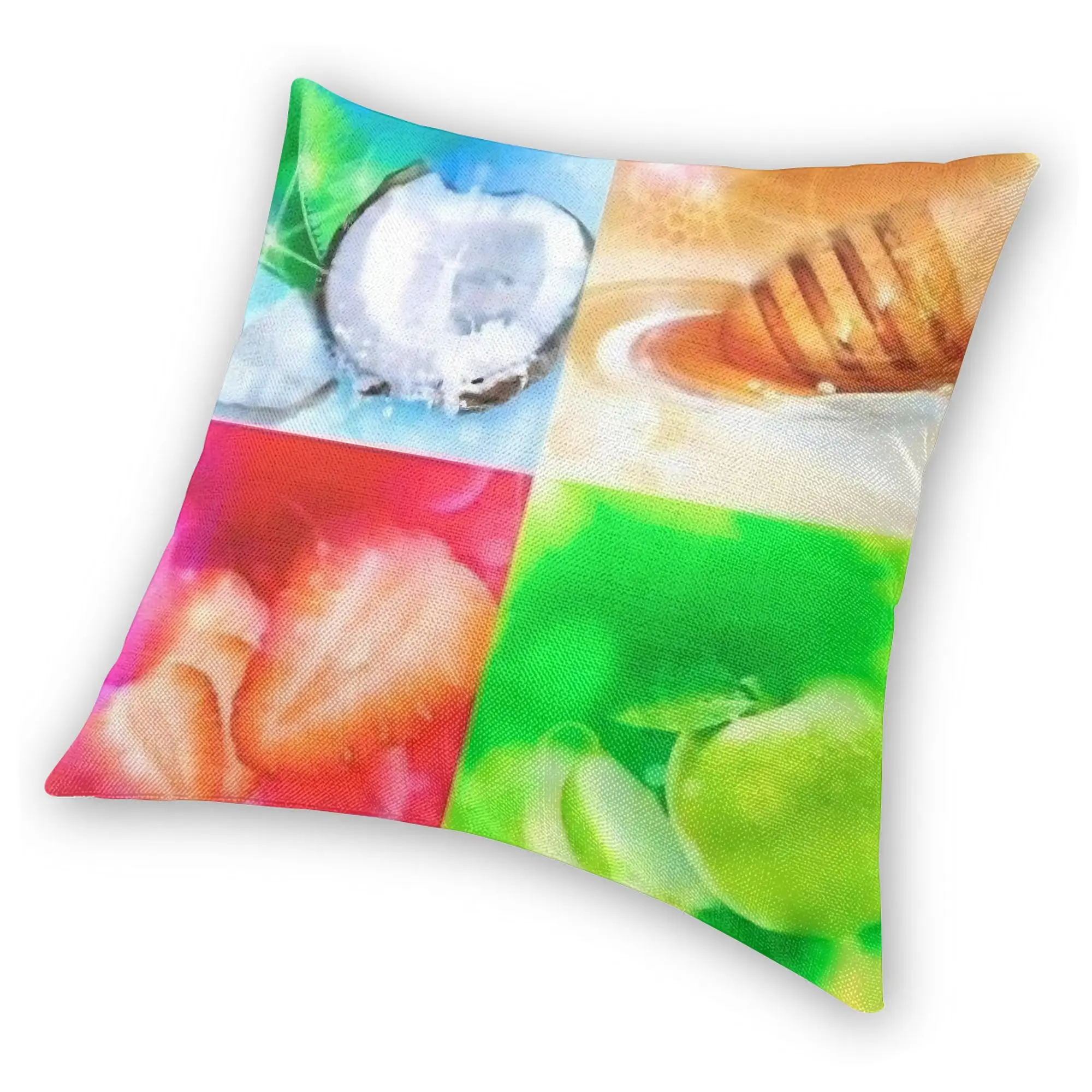 Fruits Frutiger Aero Pillowcase Polyester Cushion Cover Decoration  Pillow Case Cover Home Wholesale 40X40cm