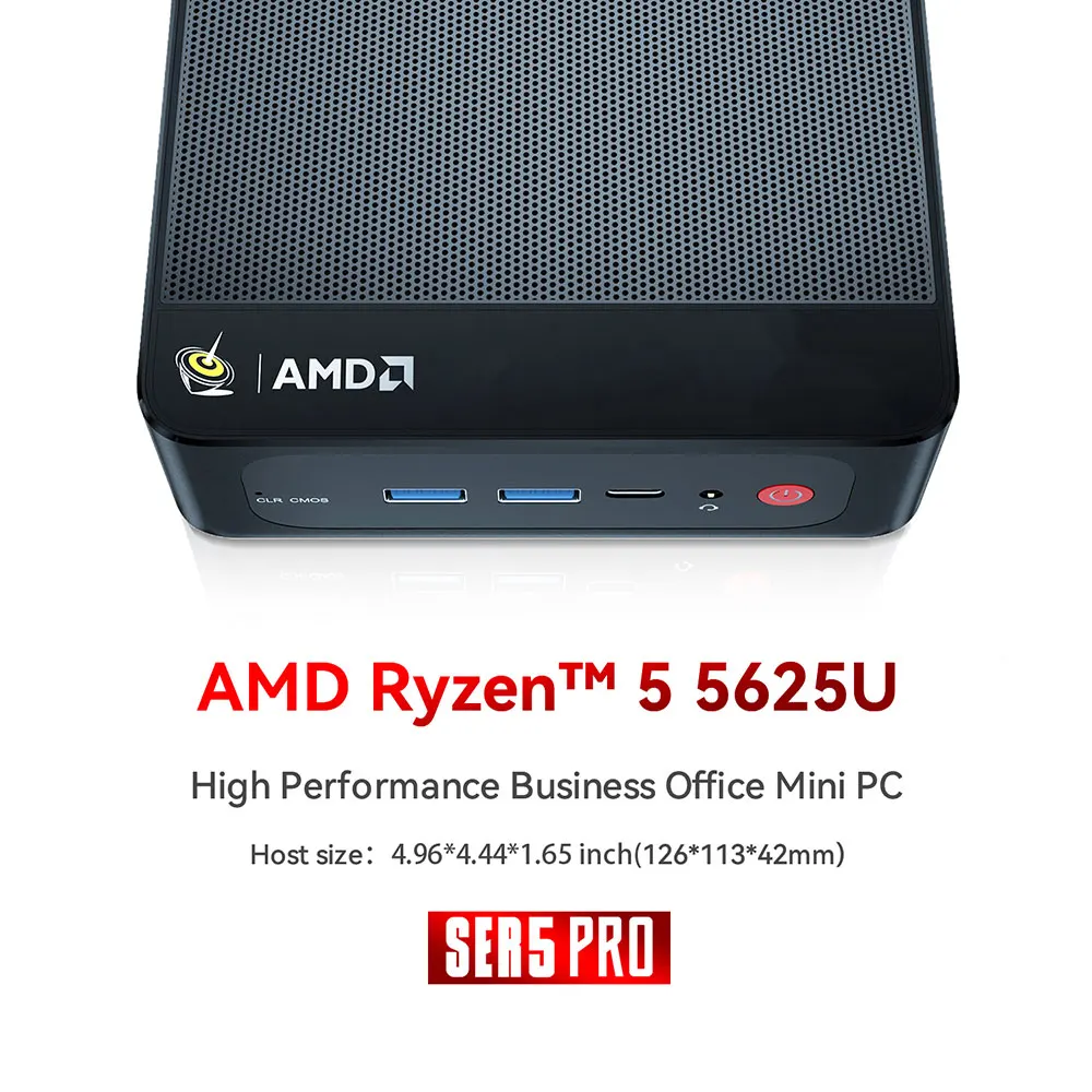 Beelink Mini PC SER5 Max AMD R7 7735HS Ryzen3 3200U R5 5500U 5625U 16G RAM 500G M.2 NVME SSD Type-C Gaming Mini Desktop Computer