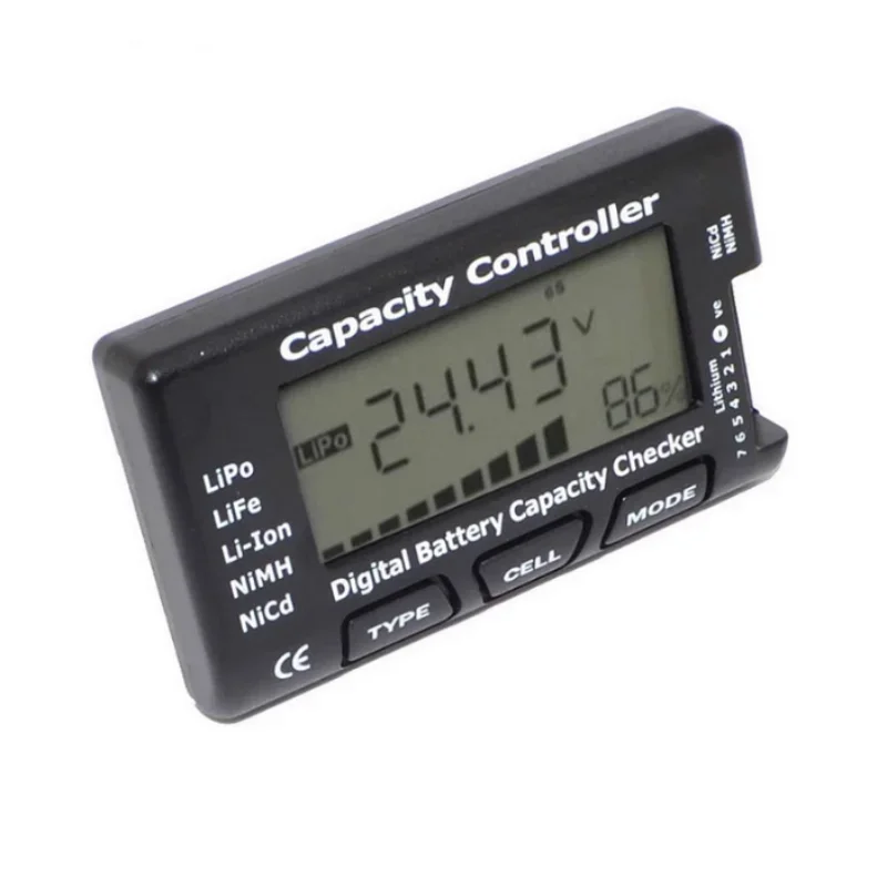 

7 Digital Lipo Battery Capacity Checker Meter Tester for NiMH Nicd Life LiPo Li-ion Battery