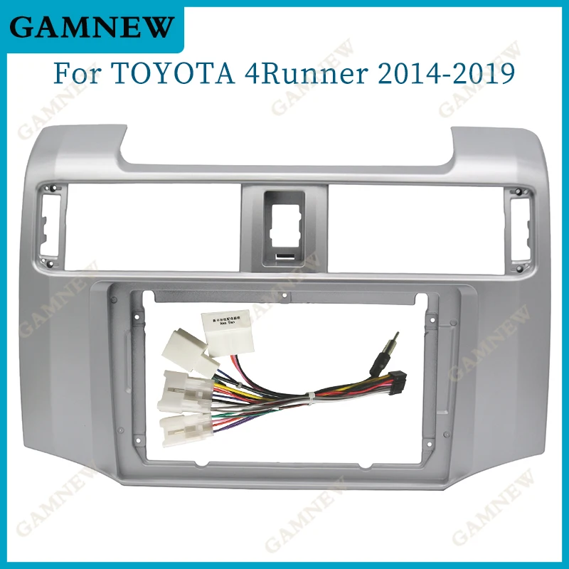 

9" 2 Din Head Unit Car Radio Fascia For TOYOTA 4 Runner 2014-2019 Auto Stereo Audio Player DVD Panel Dash Kit Frame